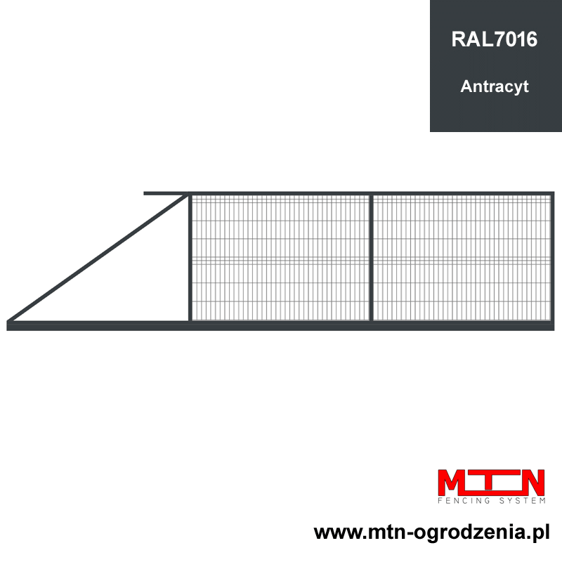 Brama przesuwna panelowa 3D