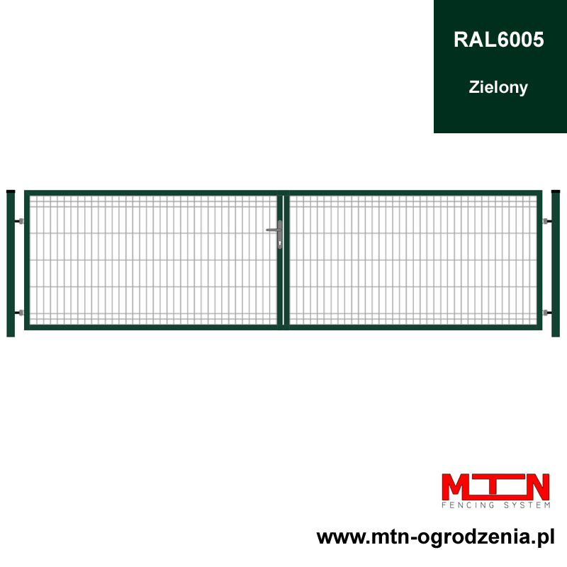 Brama dwuskrzydłowa panelowa 3D