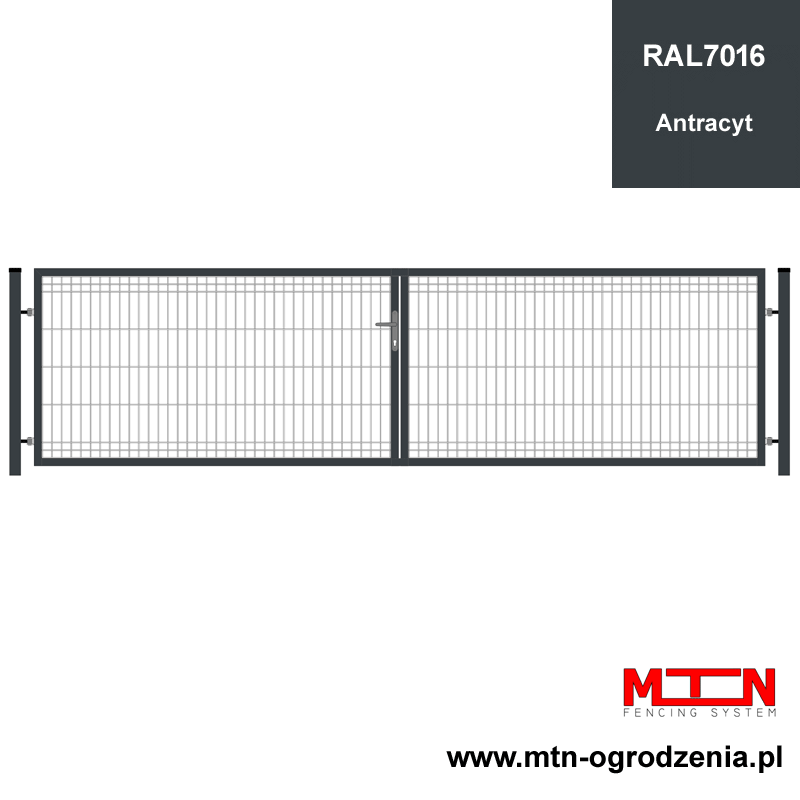 Brama dwuskrzydłowa panelowa 3D
