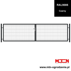 Brama dwuskrzydłowa panelowa 3D