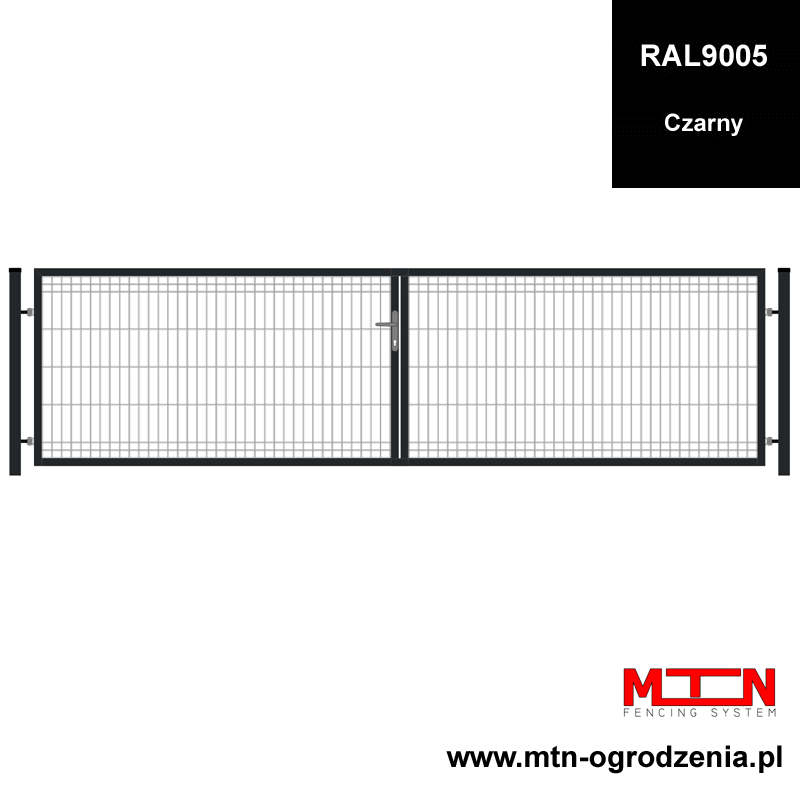 Brama dwuskrzydłowa panelowa 3D