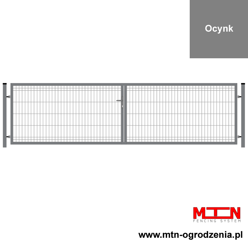 Brama dwuskrzydłowa panelowa 3D