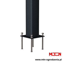 Słupek prowadzący 8x8 przykręcany